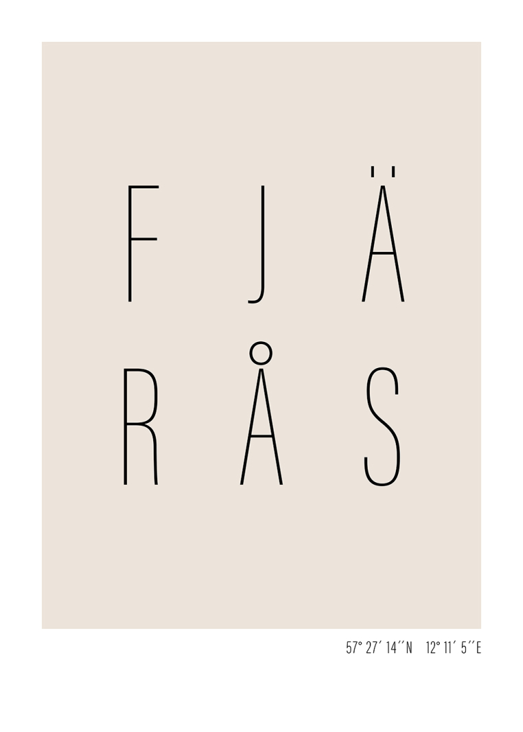 Poster med texten Fjärås