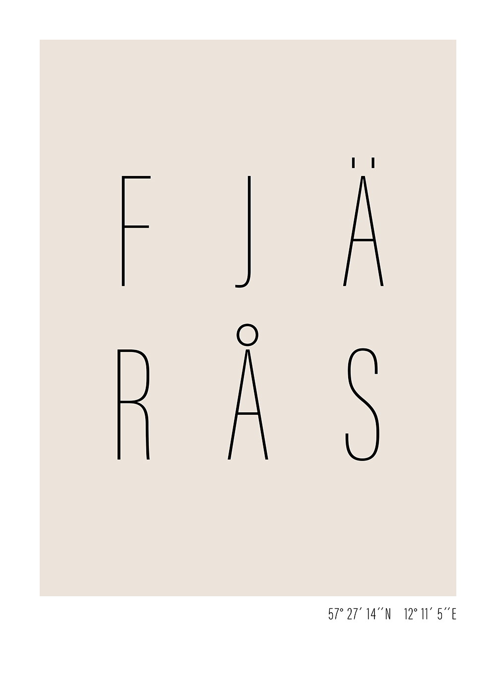 Poster med texten Fjärås